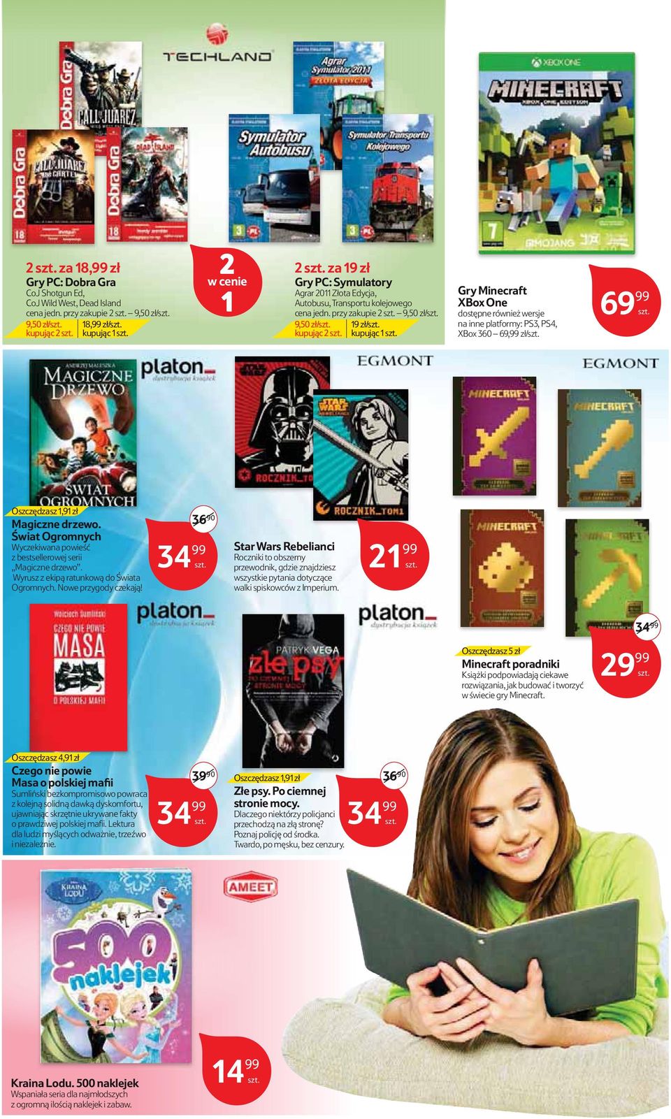 przy kupie 9,50 zł/ 9,50 zł/ 19 zł/ kupując kupując 1 Gry Minecraft XBox One dostępne również wersje na inne platformy: PS3, PS4, XBox 360 69,99 zł/ 6 Oszczędsz 1,91 zł Magiczne drzewo.