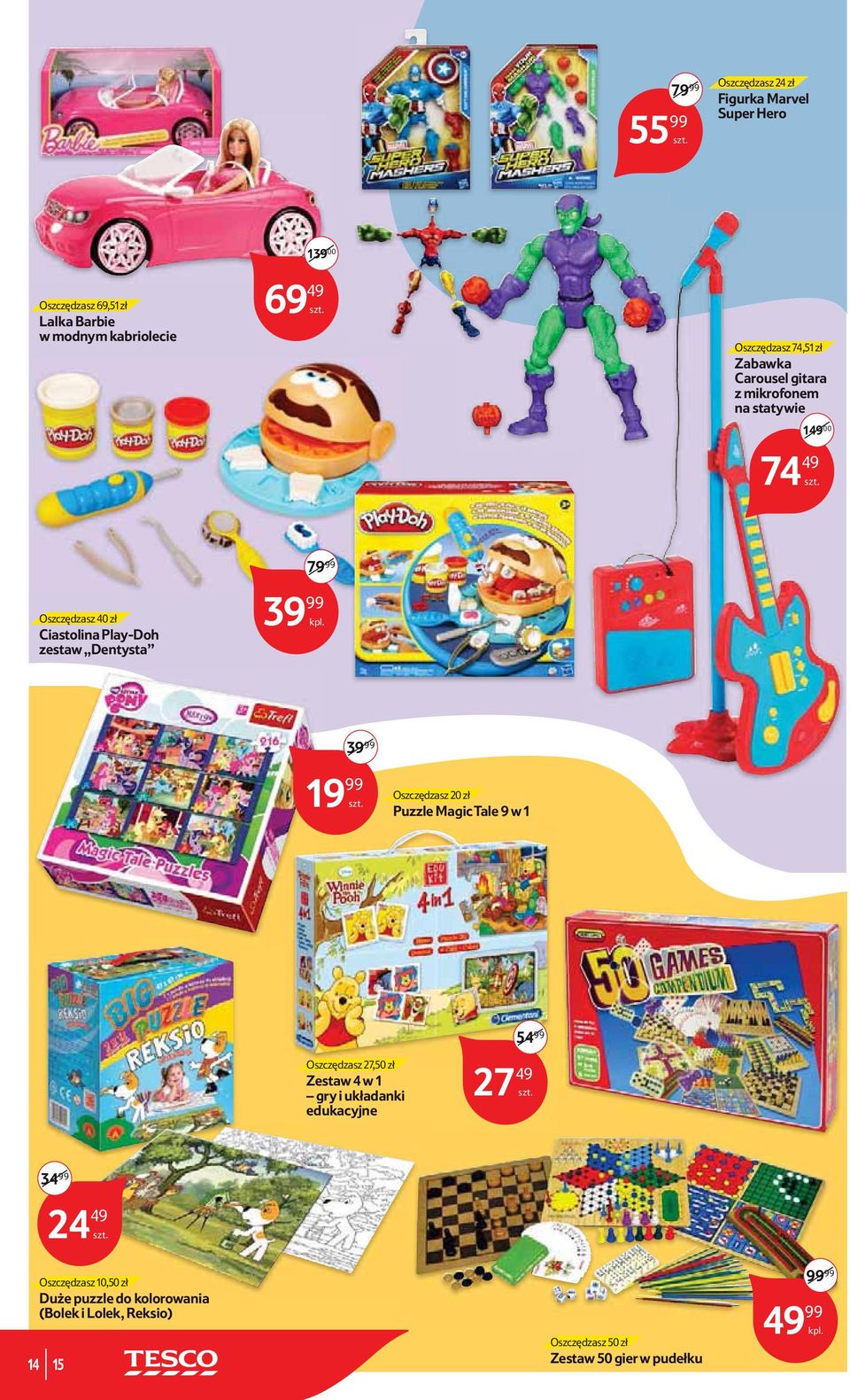 Dentysta 7 3 3 1 Oszczędsz 0 zł Puzzle Magic Tale 9 w 1 54 99 Oszczędsz 7,50 zł Zestaw 4 w 1 gry i układanki edukacyjne 7