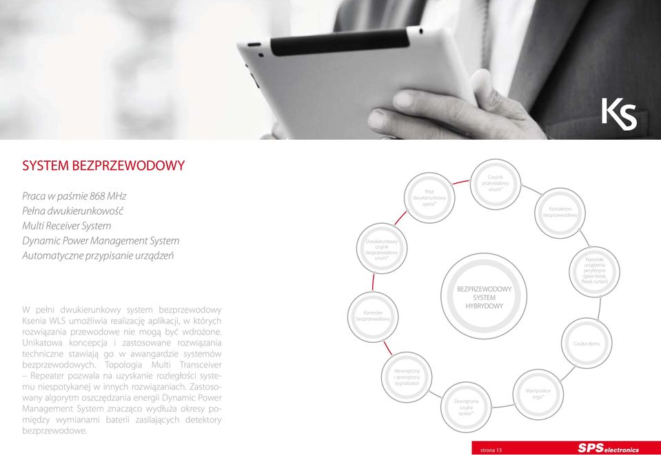 Unikatowa koncepcja i zastosowane rozwiązania techniczne stawiają go w awangardzie systemów bezprzewodowych.