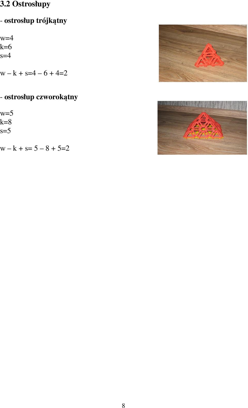 s=4 6 + 4=2 - ostrosłup