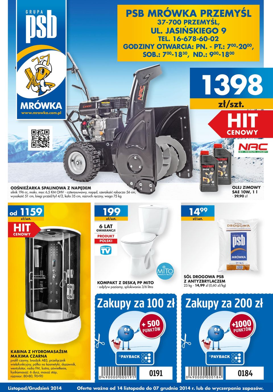 moc 6,5 KM OHV - czterosuwowy, napęd, szerokość robocza 56 cm, wysokość 51 cm, biegi przód/tył 4/2, koła 35 cm, rozruch ręczny, waga 75 kg 1159 199-29,90 zł 1499 6 LAT GWARANCJI PRODUKT polski