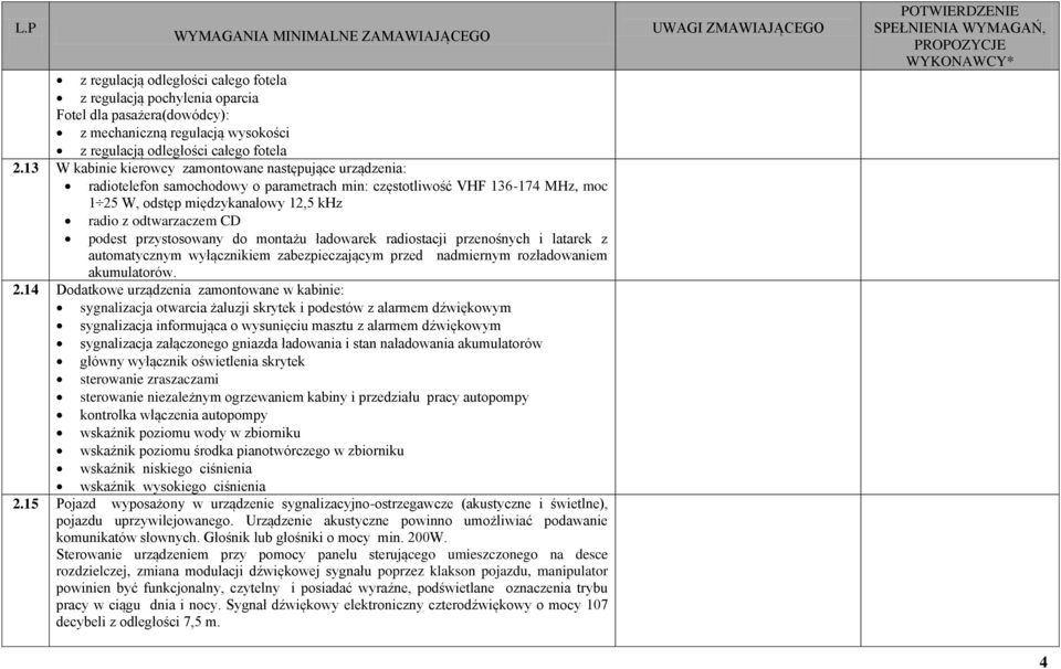 podest przystosowany do montażu ładowarek radiostacji przenośnych i latarek z automatycznym wyłącznikiem zabezpieczającym przed nadmiernym rozładowaniem akumulatorów. 2.