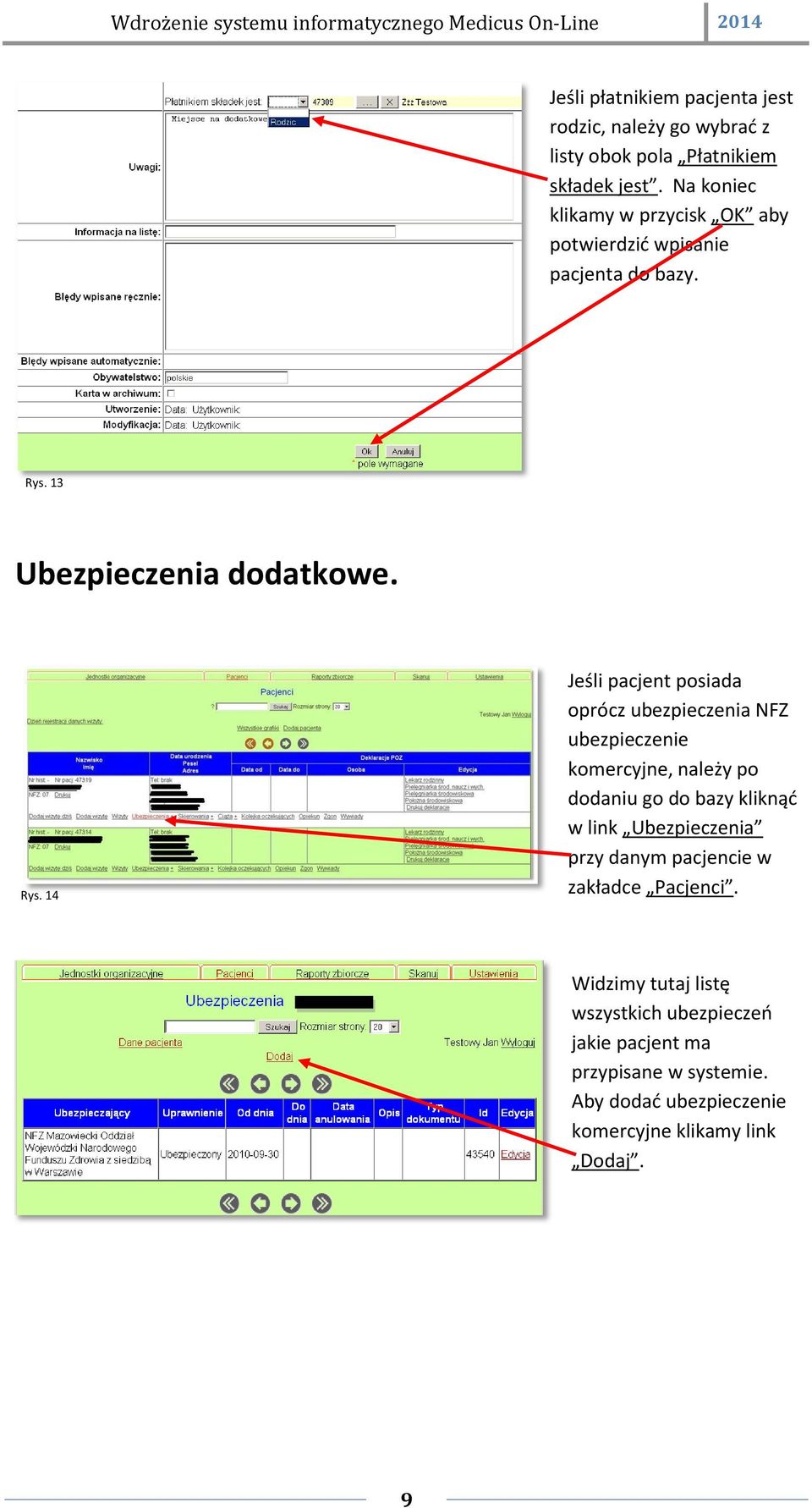 13 Ubezpieczenia dodatkowe. Rys.