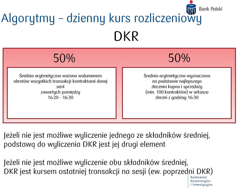 100 kontraktów) w arkuszu zleceń z godziny 16:30 Jeżeli nie jest możliwe wyliczenie jednego ze składników średniej, podstawą do wyliczenia