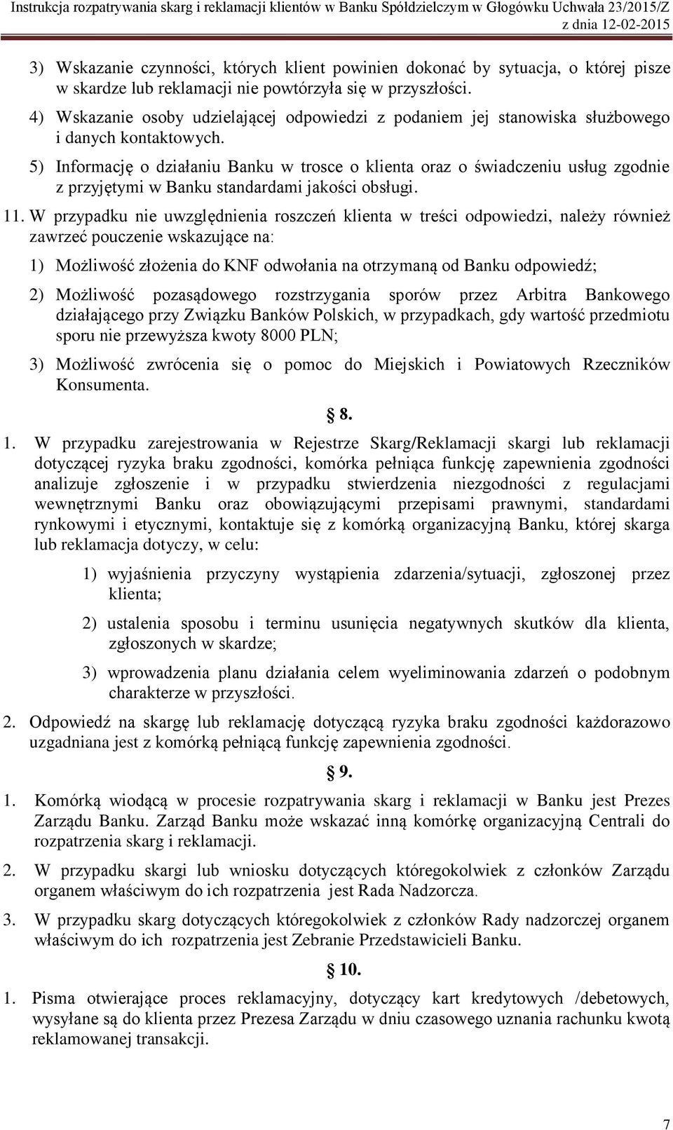 Bank Spółdzielczy w Głogówku - PDF Darmowe pobieranie