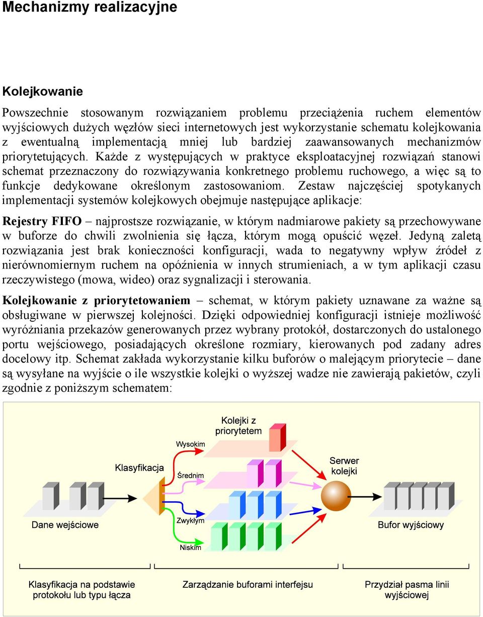 Każde z występujących w praktyce eksploatacyjnej rozwiązań stanowi schemat przeznaczony do rozwiązywania konkretnego problemu ruchowego, a więc są to funkcje dedykowane określonym zastosowaniom.