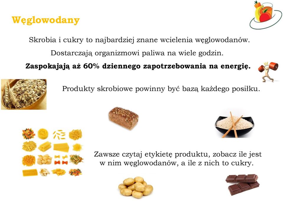 Zaspokajają aż 60% dziennego zapotrzebowania na energię.