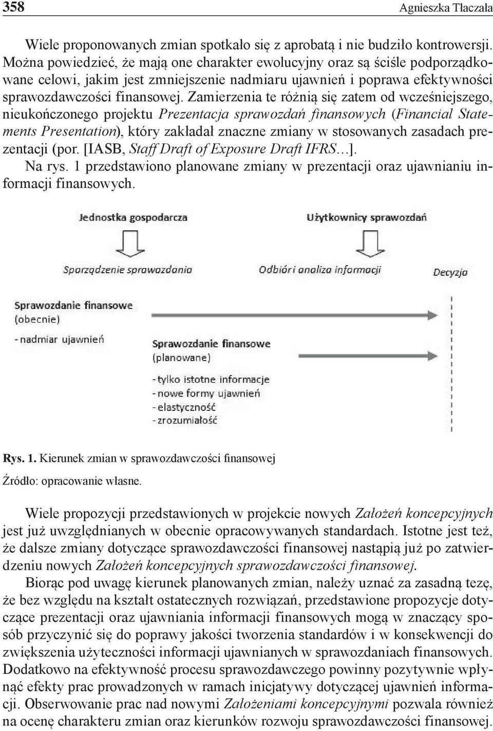 Zamierzenia te różnią się zatem od wcześniejszego, nieukończonego projektu Prezentacja sprawozdań finansowych (Financial Statements Presentation), który zakładał znaczne zmiany w stosowanych zasadach