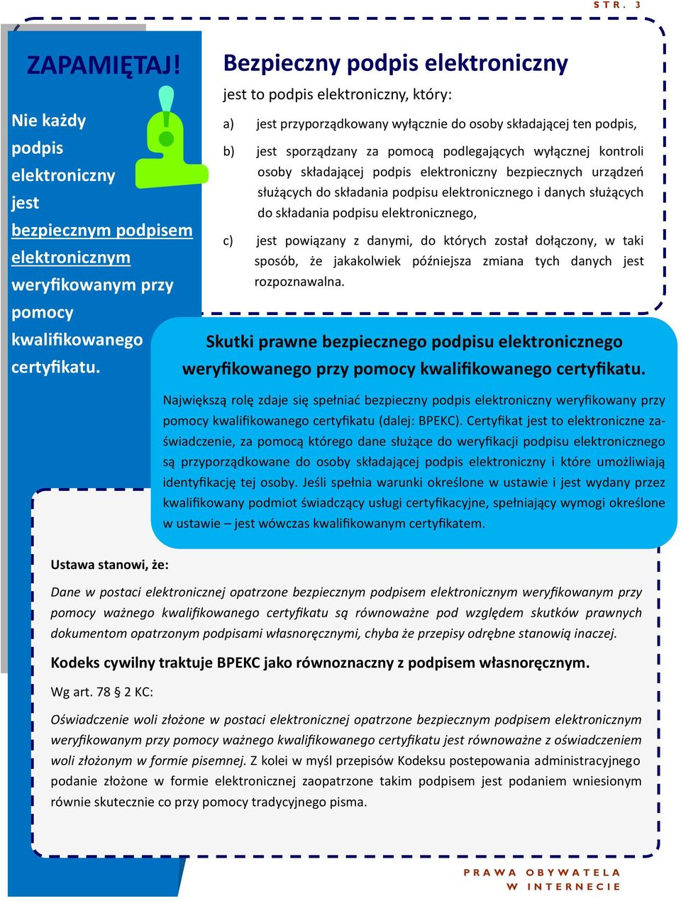 podlegających wyłącznej kontroli osoby składającej podpis elektroniczny bezpiecznych urządzeń służących do składania podpisu elektronicznego i danych służących jest do składania podpisu