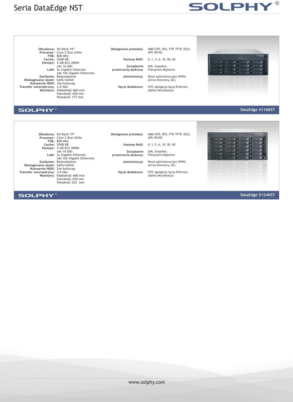 DataEdge 4116NST 5U Rack 19 4 GB ECC DDRII