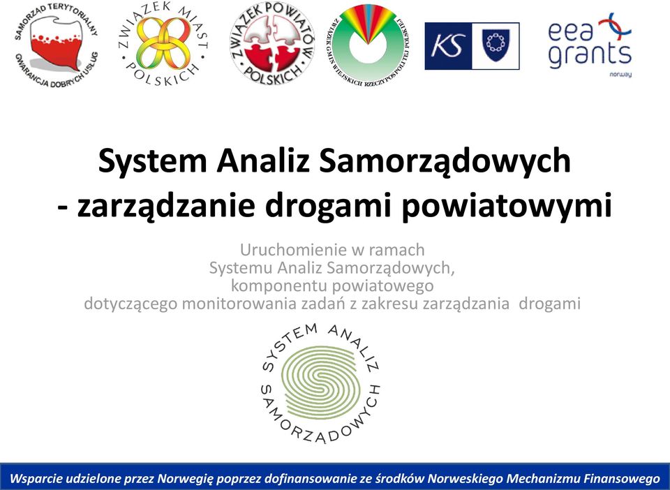 Samorządowych, komponentu powiatowego dotyczącego