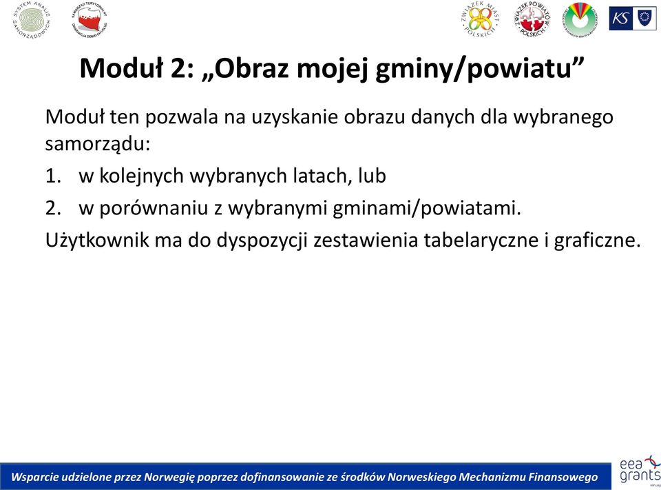 w kolejnych wybranych latach, lub 2.