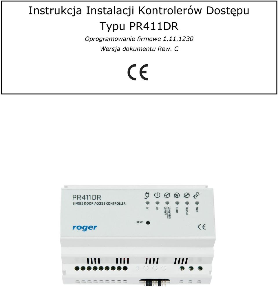 PR411DR Oprogramowanie