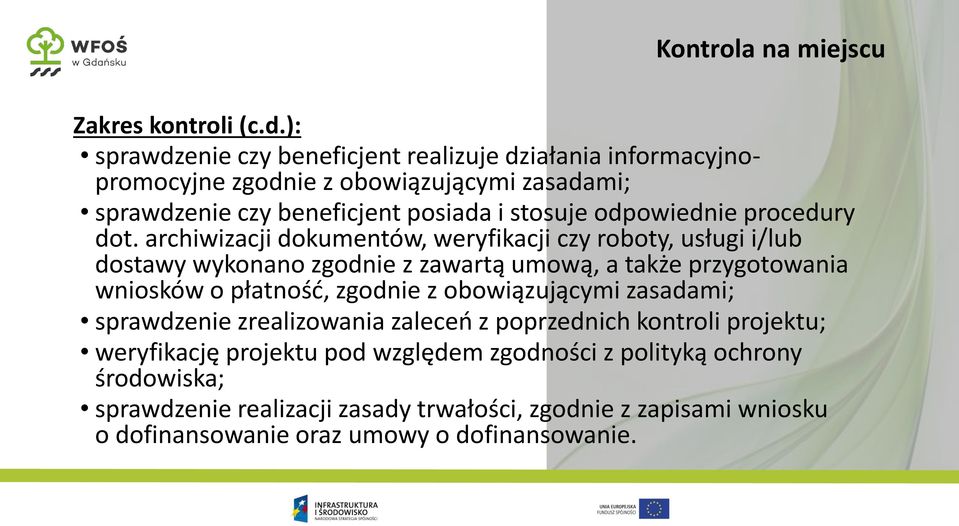 odpowiednie procedury dot.