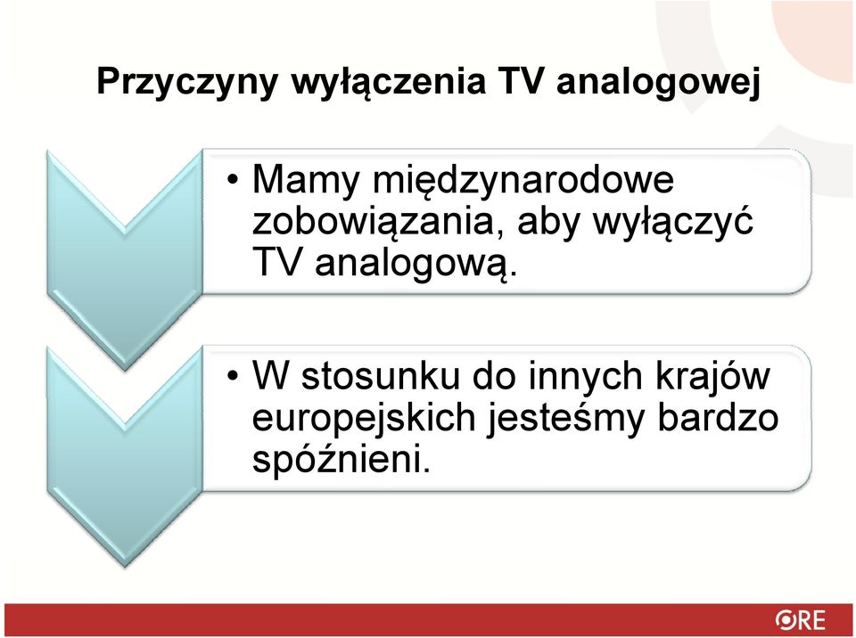 wyłączyć yą y TV analogową.