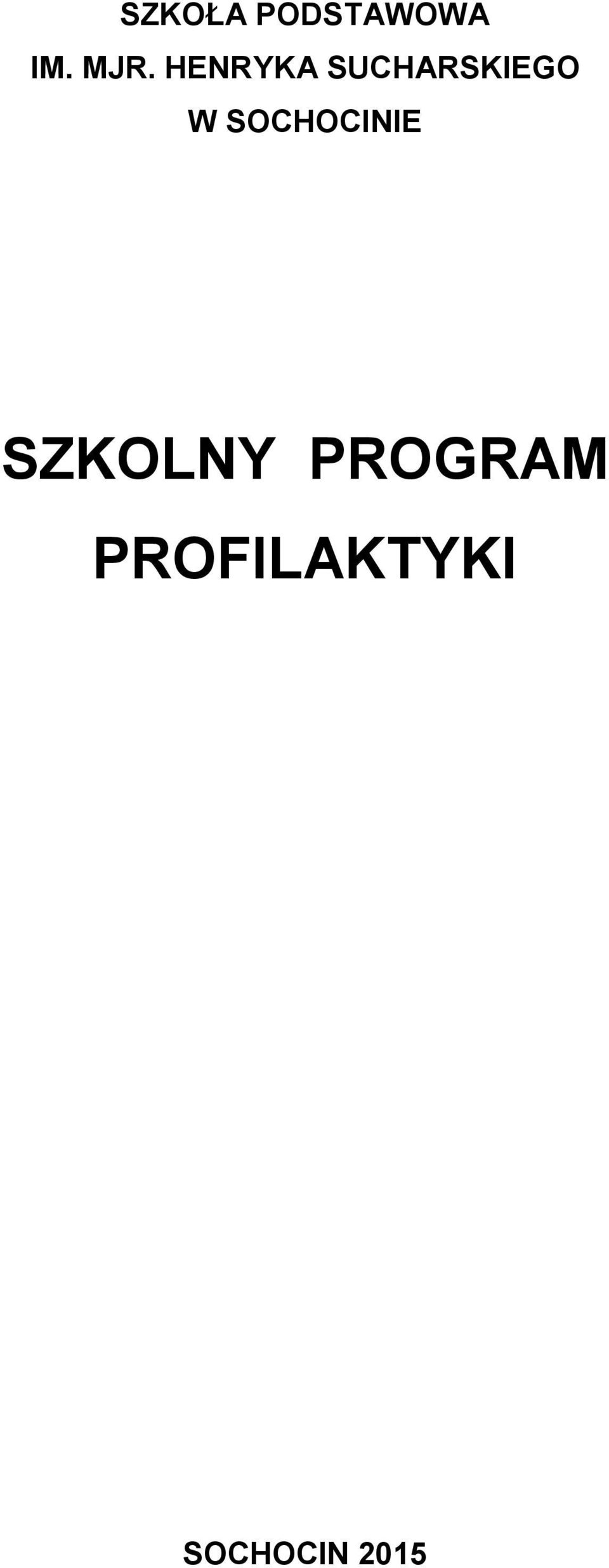 SOCHOCINIE SZKOLNY
