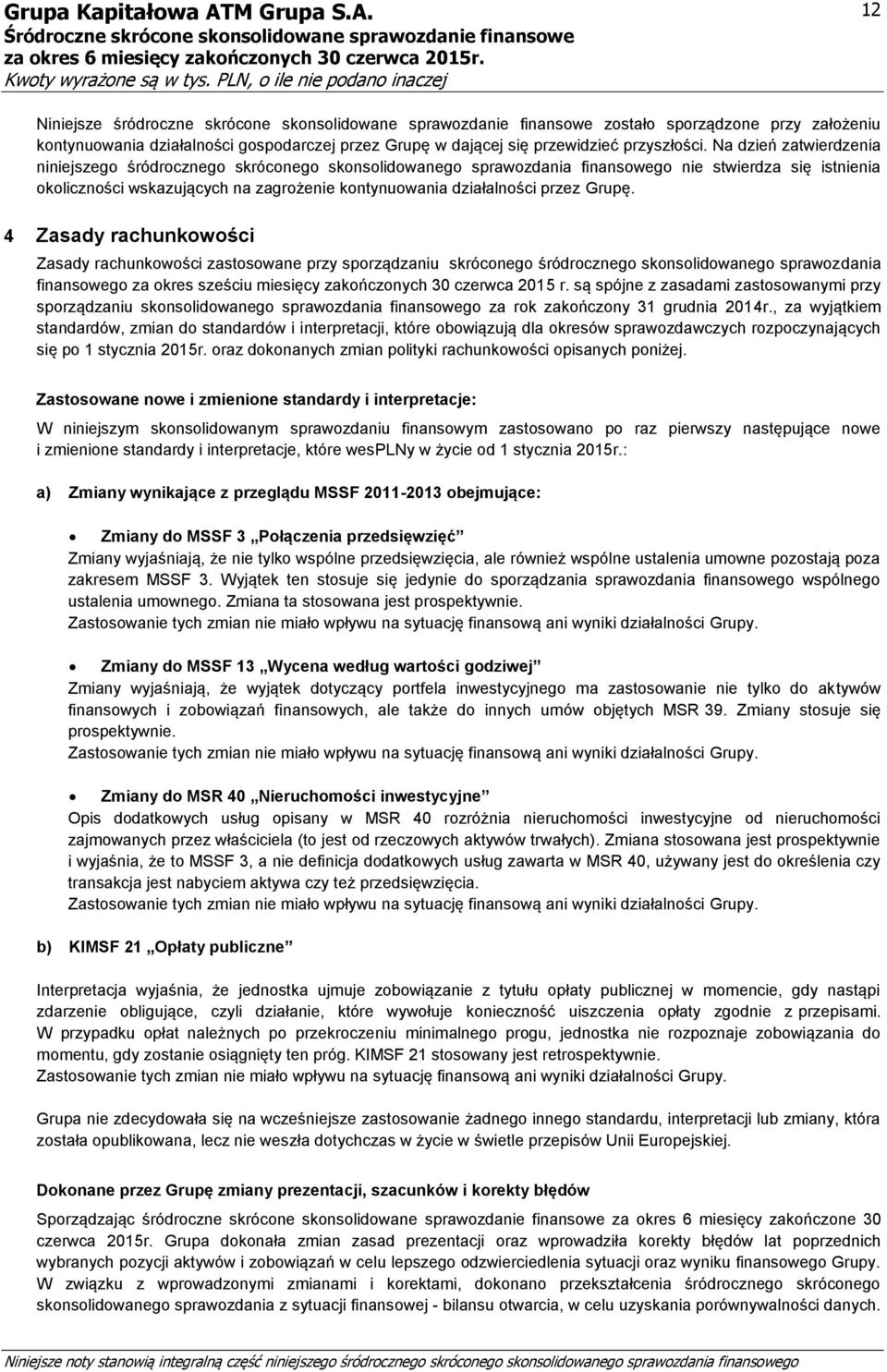 przez Grupę.