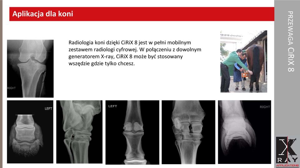 W połączeniu z dowolnym generatorem X-ray, CiRiX 8