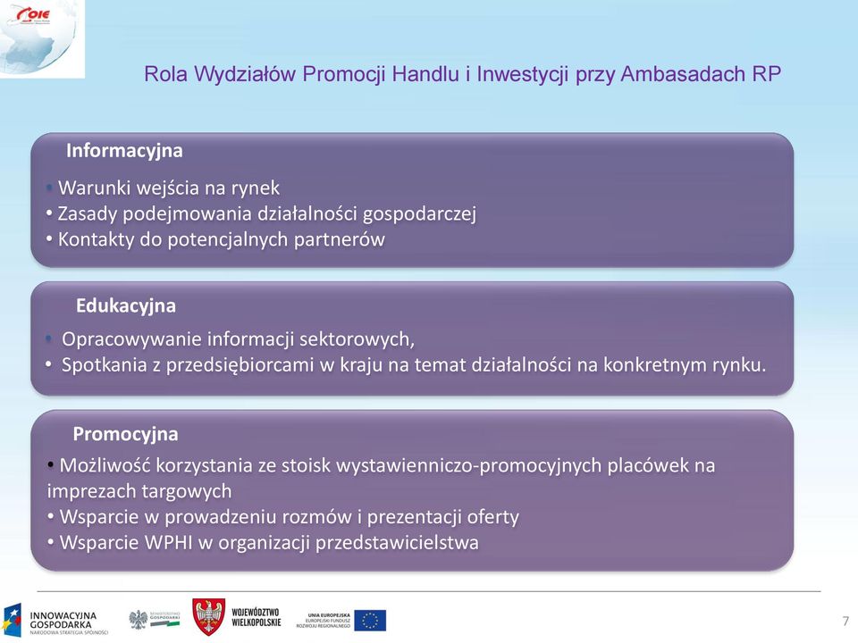 przedsiębiorcami w kraju na temat działalności na konkretnym rynku.