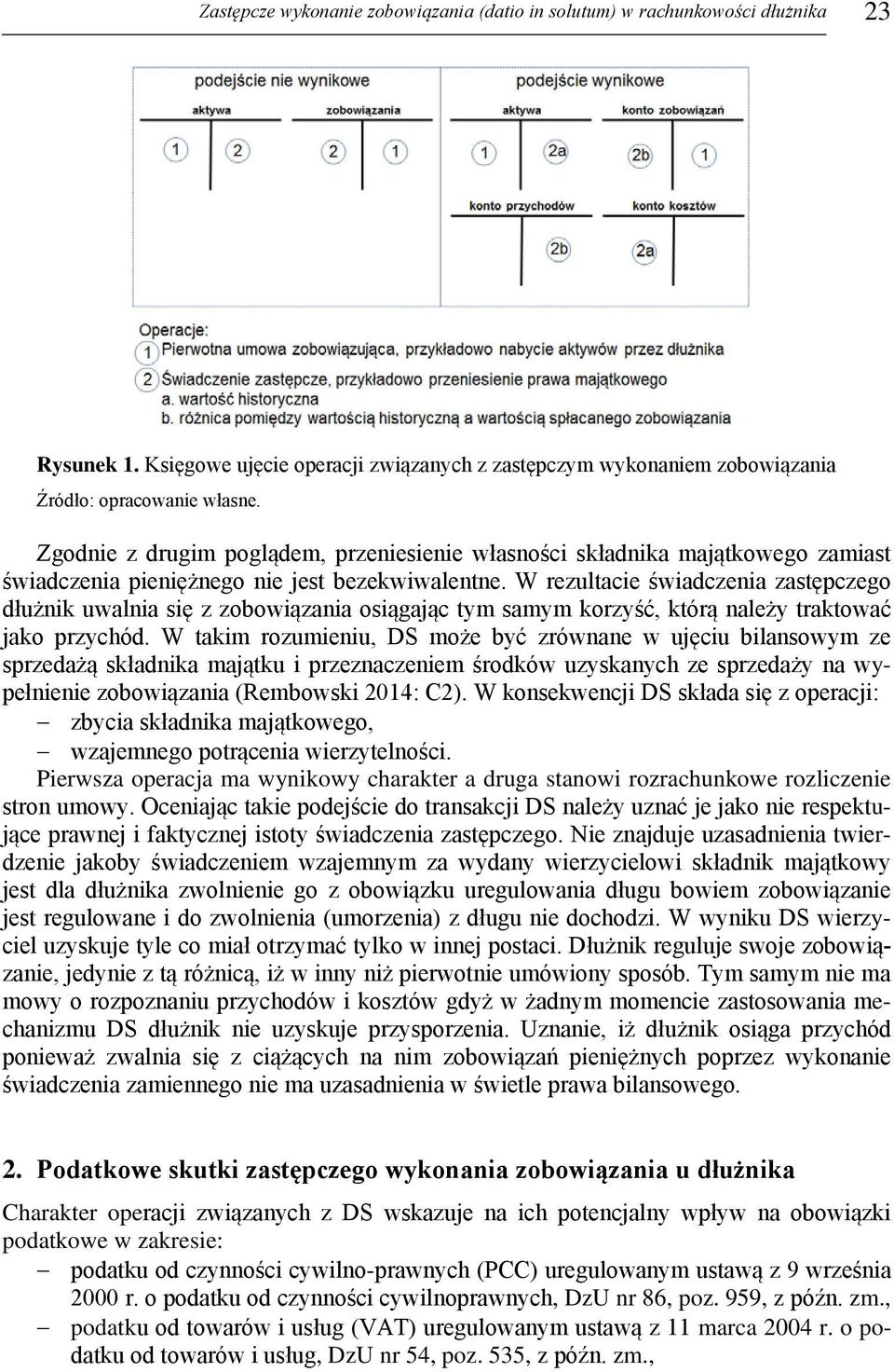W rezultacie świadczenia zastępczego dłużnik uwalnia się z zobowiązania osiągając tym samym korzyść, którą należy traktować jako przychód.