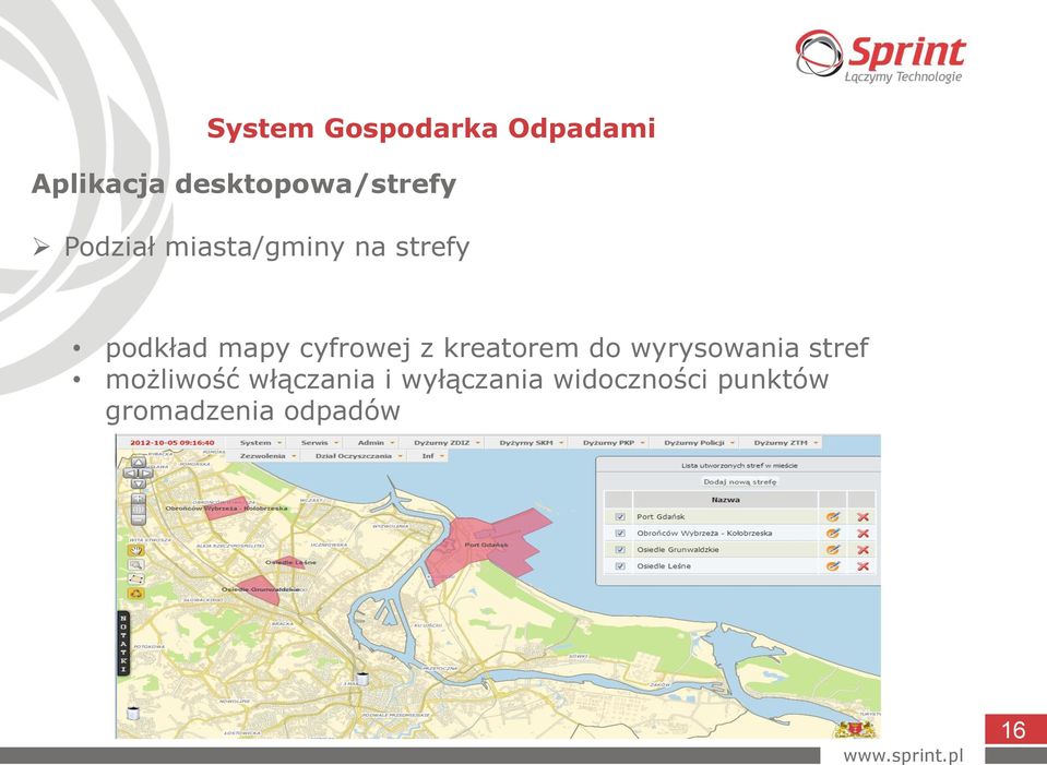 kreatorem do wyrysowania stref możliwość