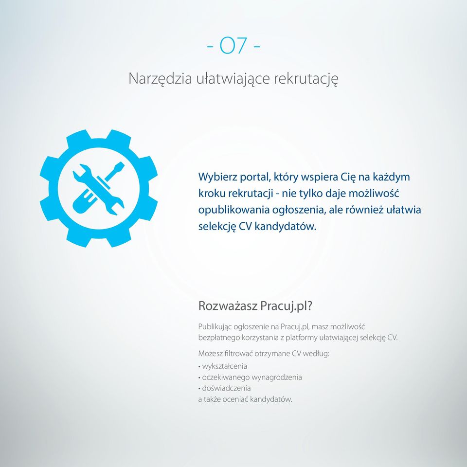 Publikując ogłoszenie na Pracuj.