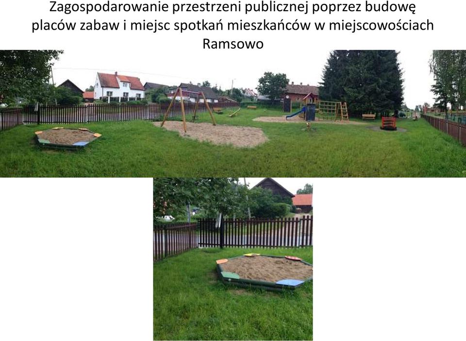 placów zabaw i miejsc spotkań