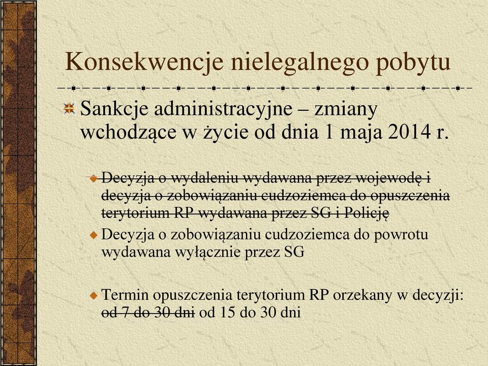 Decyzja o wydaleniu wydawana przez wojewodę i decyzja o zobowiązaniu cudzoziemca do opuszczenia