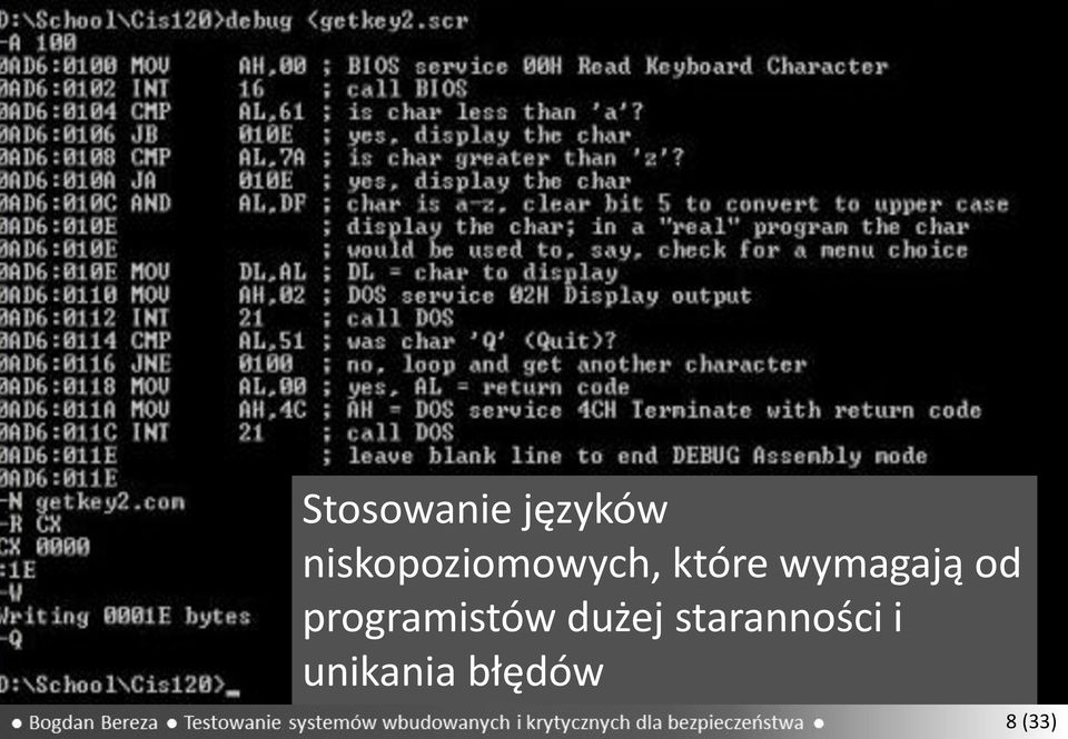 wymagają od programistów