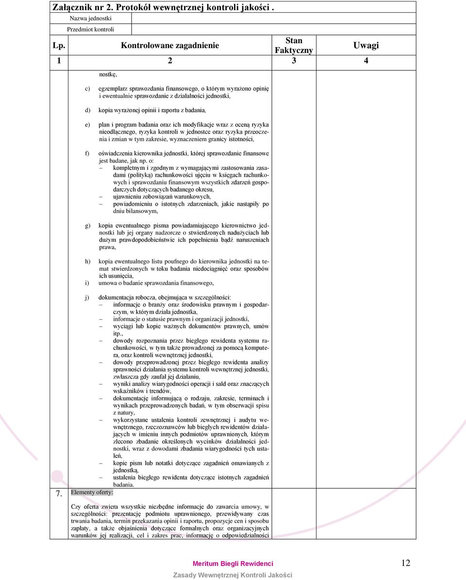 badania, e) plan i program badania oraz ich modyfikacje wraz z oceną ryzyka nieodłącznego, ryzyka kontroli w jednostce oraz ryzyka przeoczenia i zmian w tym zakresie, wyznaczeniem granicy istotności,
