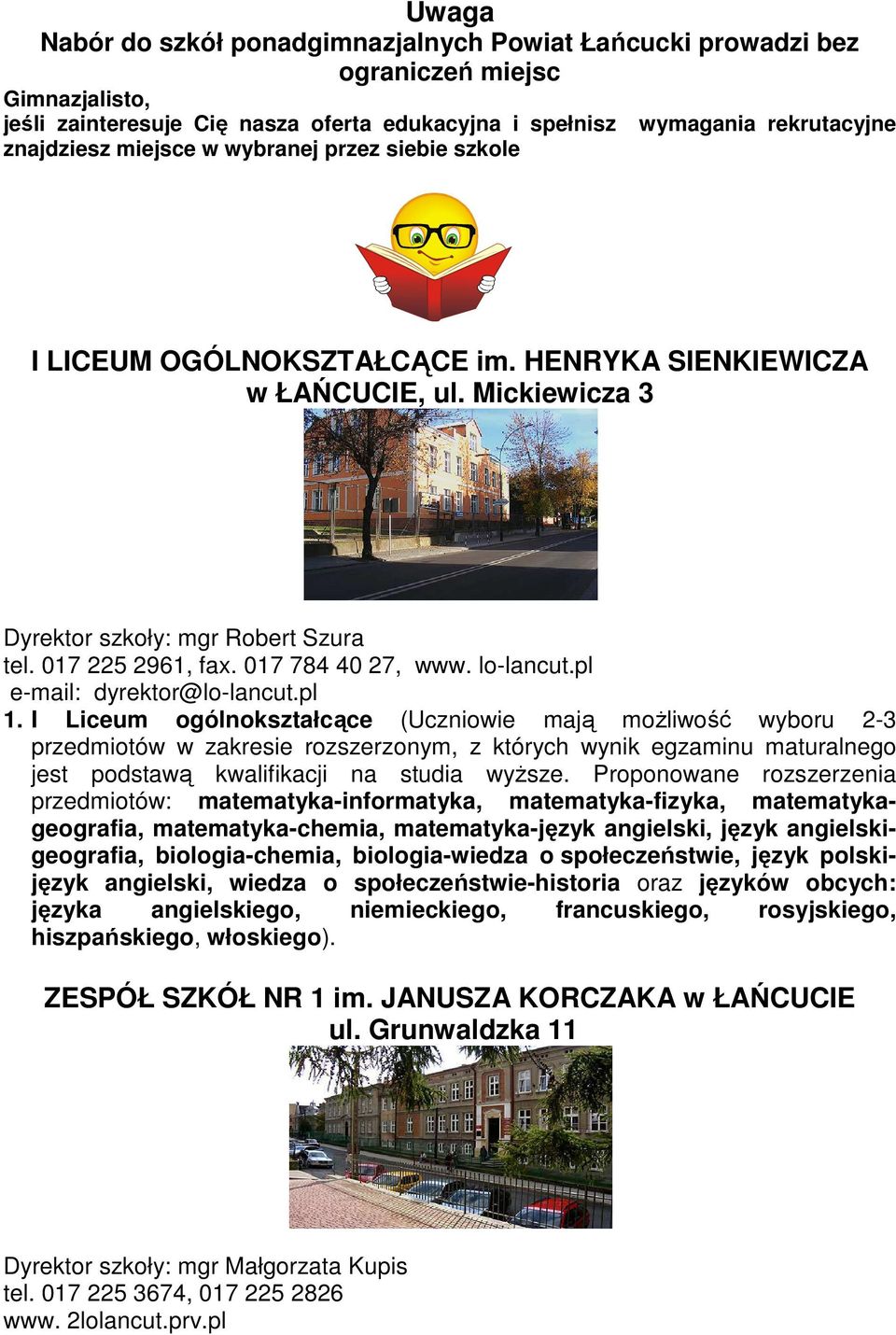 lo-lancut.pl e-mail: dyrektor@lo-lancut.pl 1.