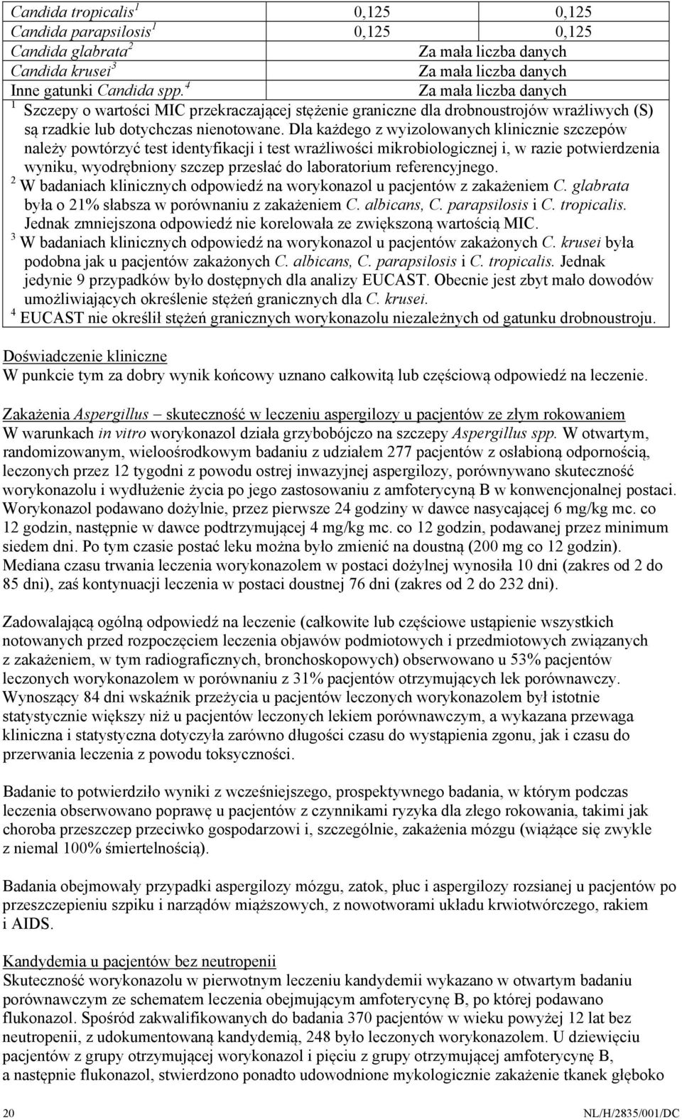 Dla każdego z wyizolowanych klinicznie szczepów należy powtórzyć test identyfikacji i test wrażliwości mikrobiologicznej i, w razie potwierdzenia wyniku, wyodrębniony szczep przesłać do laboratorium