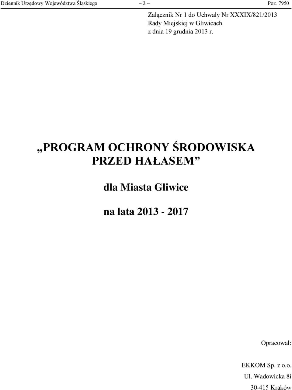 Gliwicach z dnia 19 grudnia 2013 r.