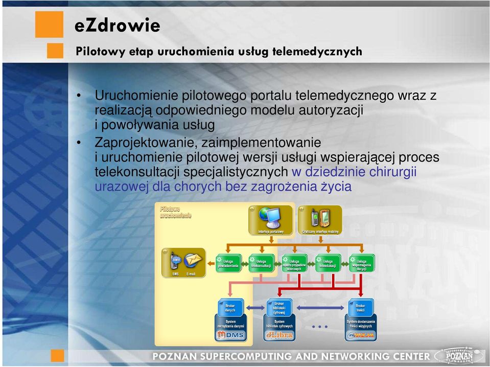 Zaprojektowanie, zaimplementowanie i uruchomienie pilotowej wersji usługi wspierającej