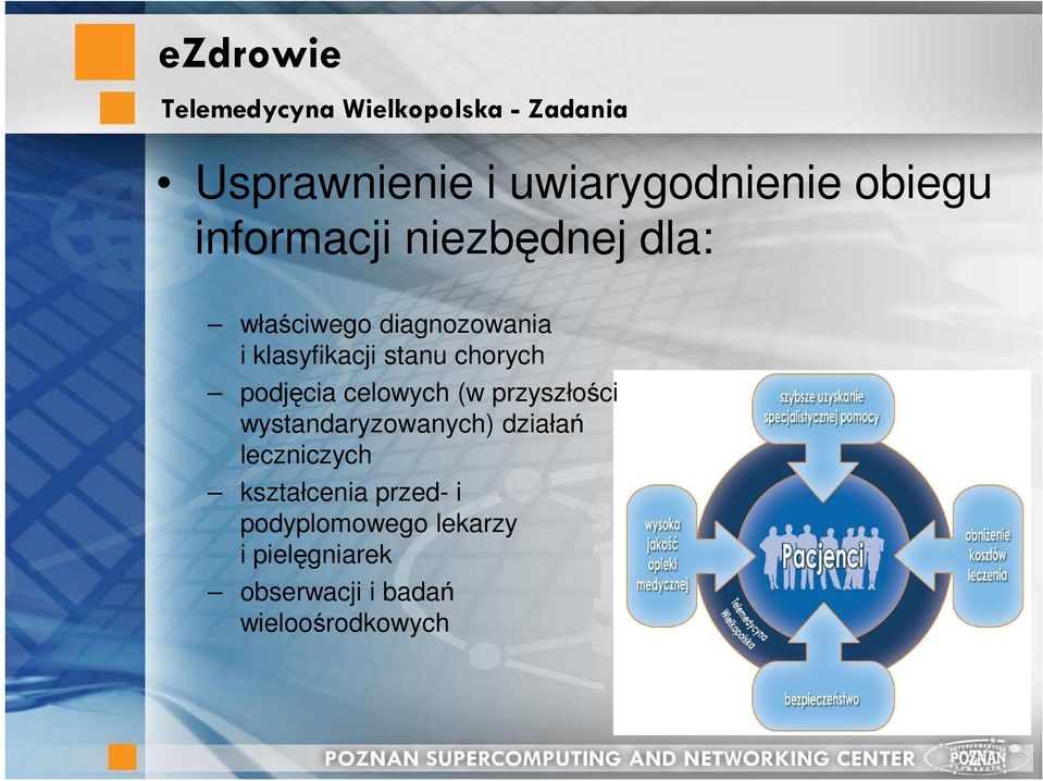 podjęcia celowych (w przyszłości wystandaryzowanych) działań leczniczych