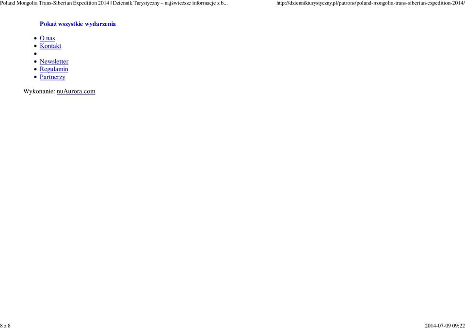 Kontakt Newsletter Regulamin