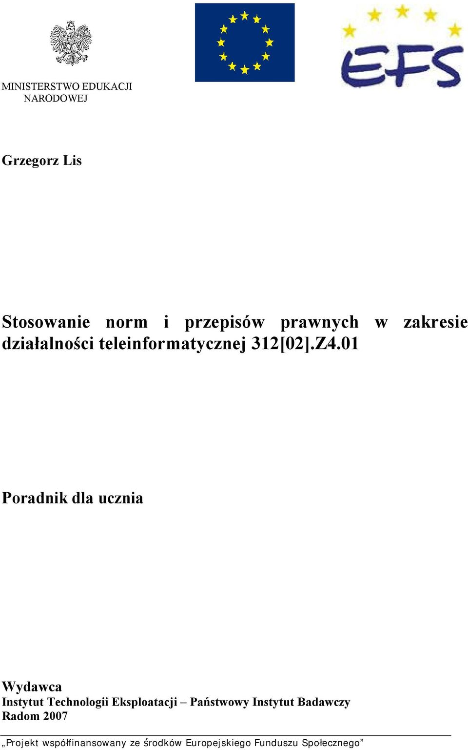 teleinformatycznej 312[02].Z4.