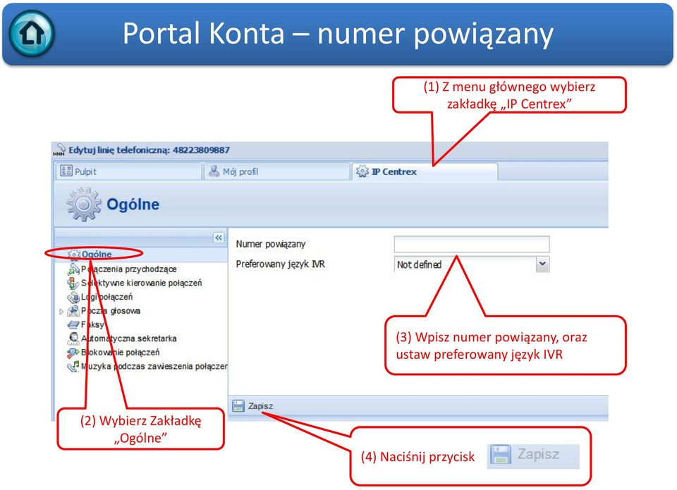 oraz ustaw preferowany język