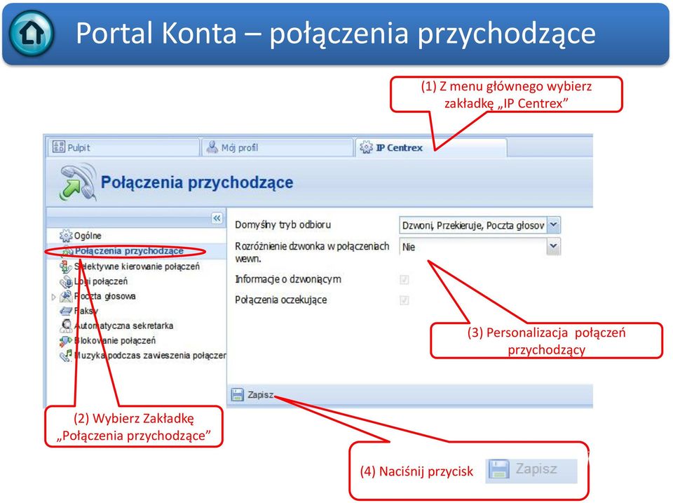 Personalizacja połączeń