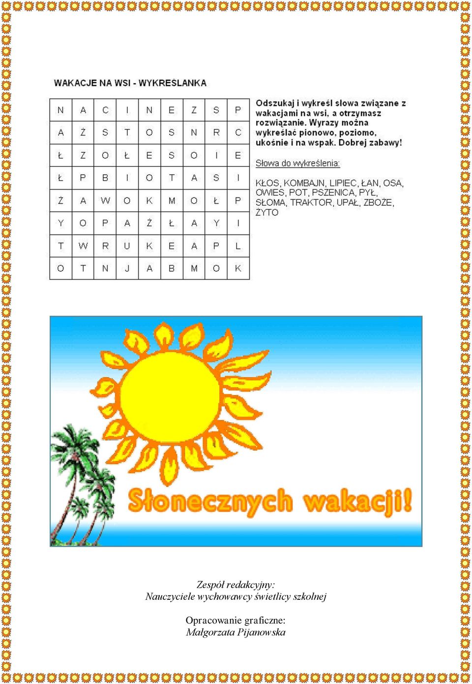 świetlicy szkolnej