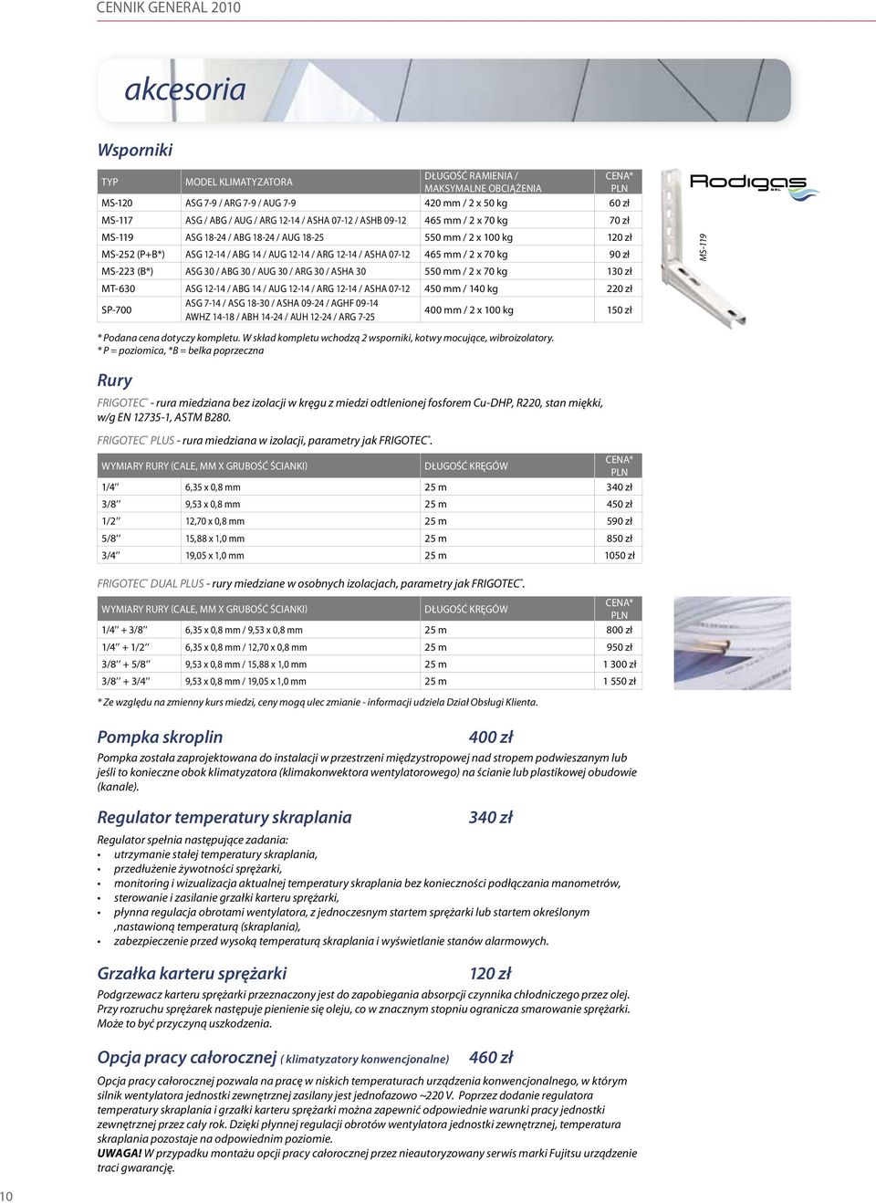 kg 90 zł MS-223 (B*) ASG 30 / ABG 30 / AUG 30 / ARG 30 / ASHA 30 550 mm / 2 x 70 kg 130 zł MT-630 ASG 12-14 / ABG 14 / AUG 12-14 / ARG 12-14 / ASHA 07-12 450 mm / 140 kg 220 zł SP-700 ASG 7-14 / ASG