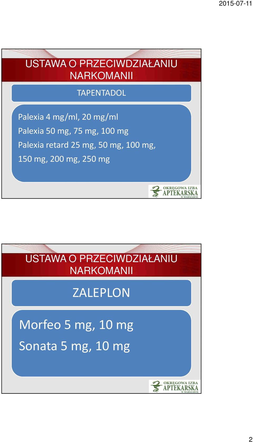 mg, 50 mg, 100 mg, 150 mg, 200 mg, 250 mg USTAWA O