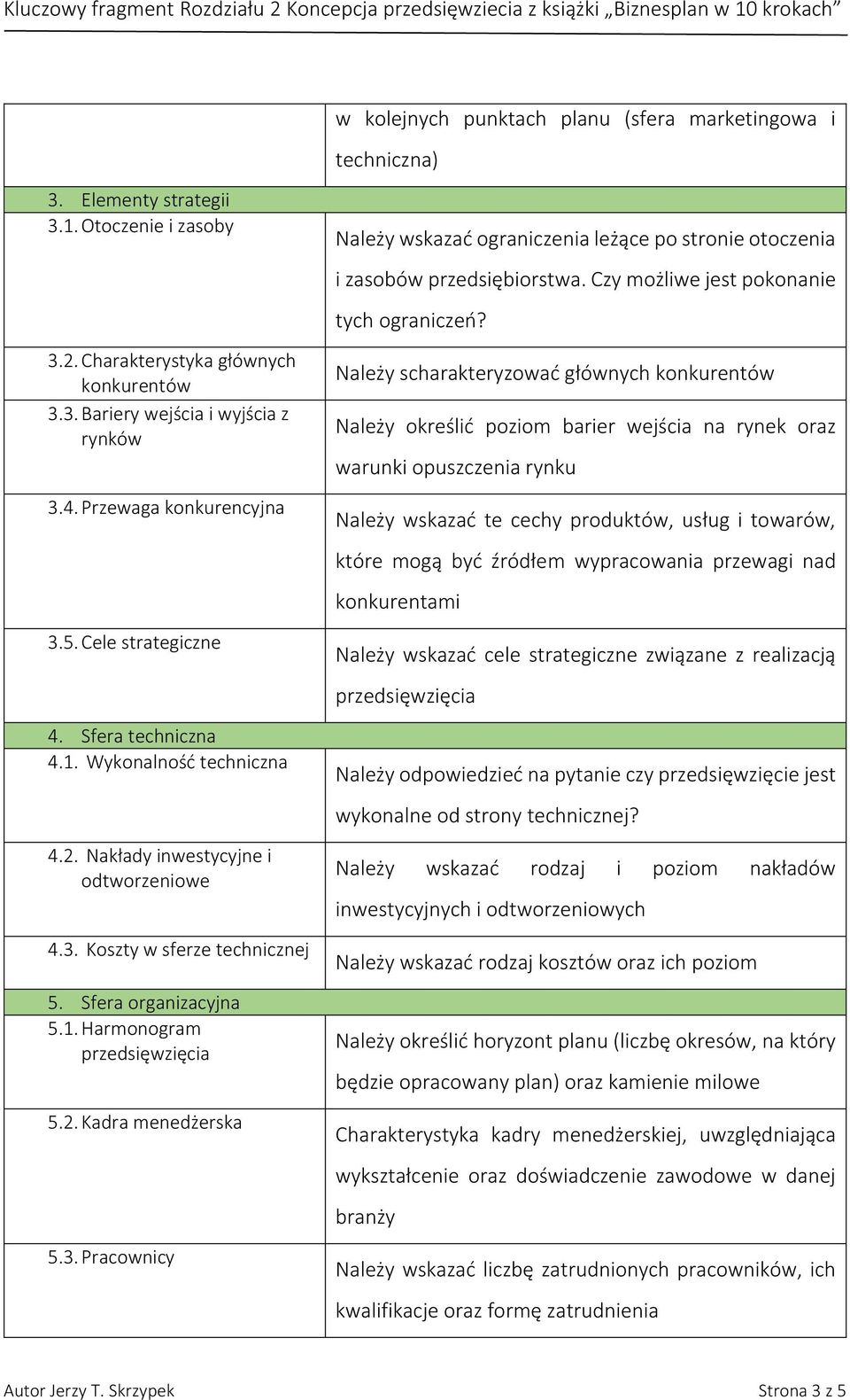 2. Kadra menedżerska 5.3. Pracownicy Należy wskazać ograniczenia leżące po stronie otoczenia i zasobów przedsiębiorstwa. Czy możliwe jest pokonanie tych ograniczeń?