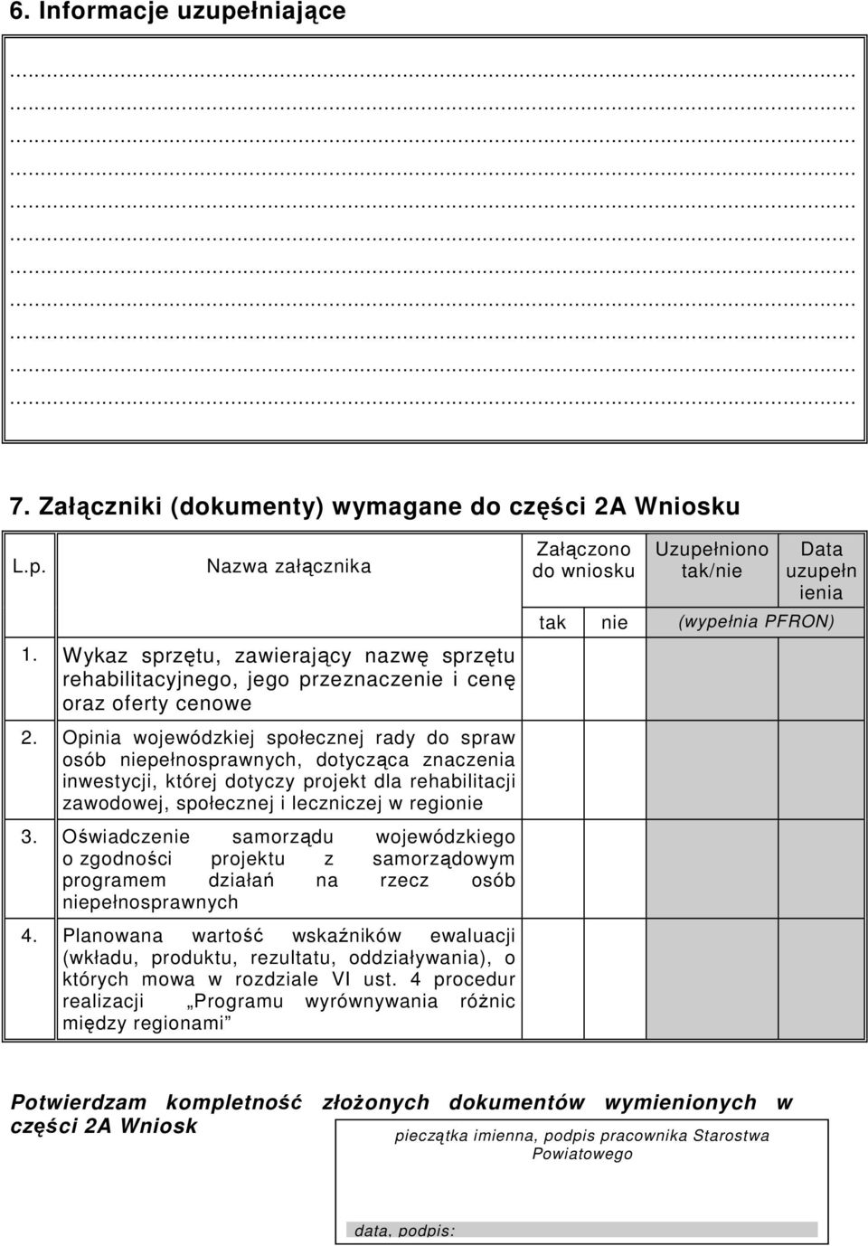 Opinia wojewódzkiej społecznej rady do spraw osób niepełnosprawnych, dotycząca znaczenia inwestycji, której dotyczy projekt dla rehabilitacji zawodowej, społecznej i leczniczej w regionie 3.