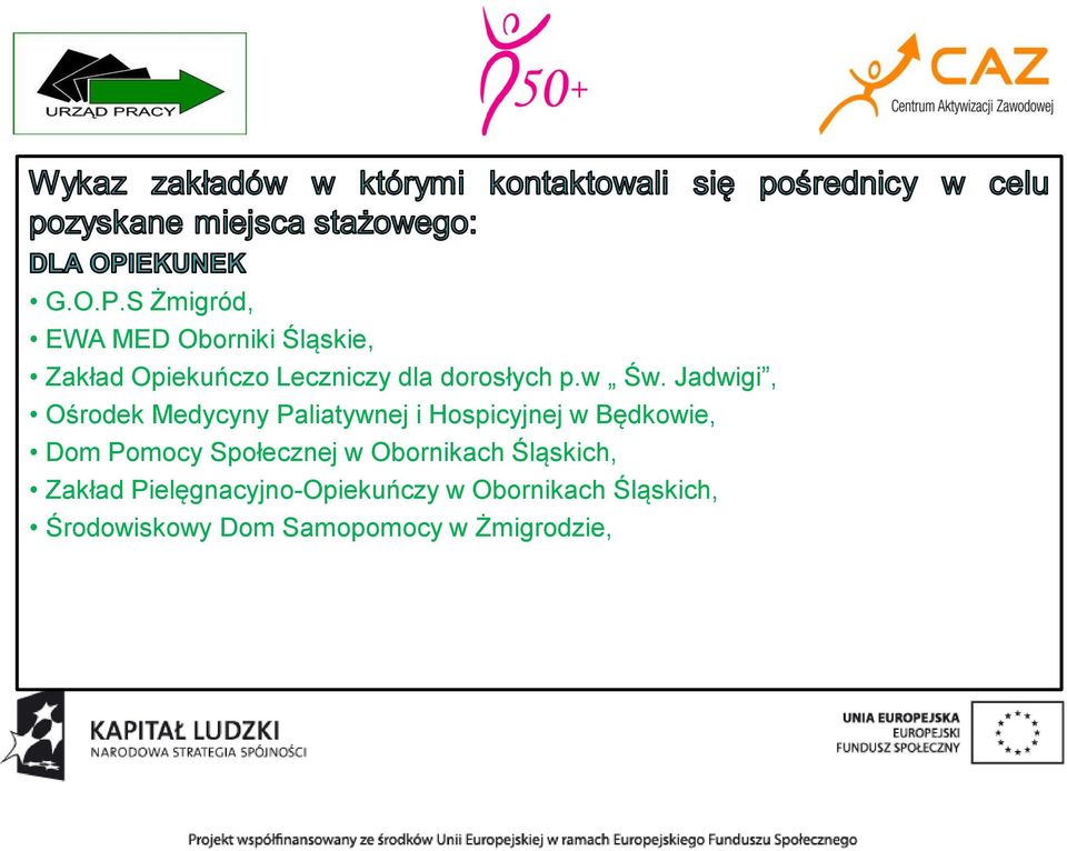 dorosłych p.w Św.