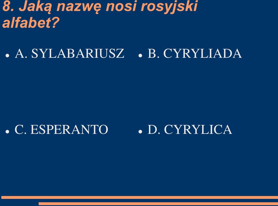 SYLABARIUSZ B.