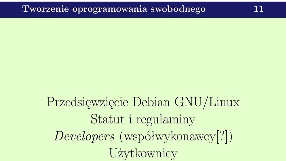 Debian GNU/Linux Statut i