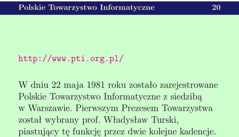 Informatyczne z siedzibą w Warszawie.
