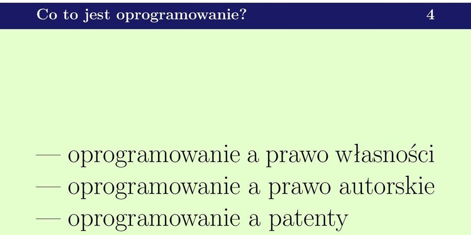 własności oprogramowanie a