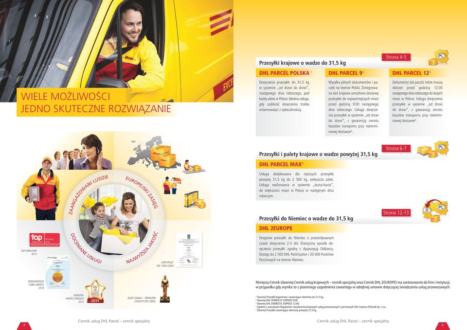 CENNIK USŁUG DHL PARCEL - PDF Free Download